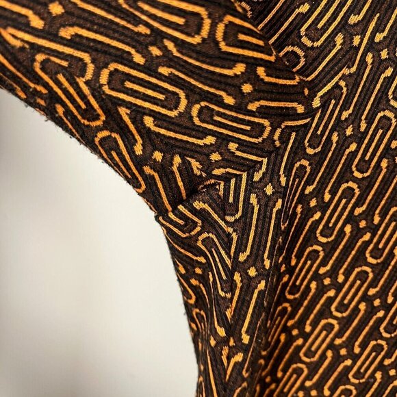 Dolan Anthropologie Pants Size XS Black Orange Retro Mod Work Office Pull On - Picture 7 of 11